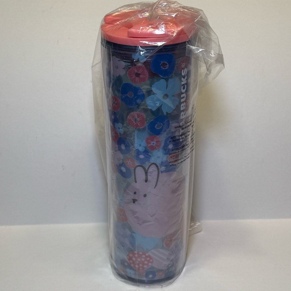 New Starbucks 2020 Easter Spring Hot/Cold Cup Tumbler Bunny Pink Chick 16 oz - Picture 7 of 10